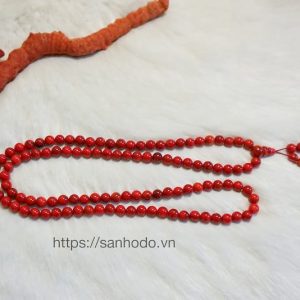 Tràng 108 hạt san hô đỏ 6ly